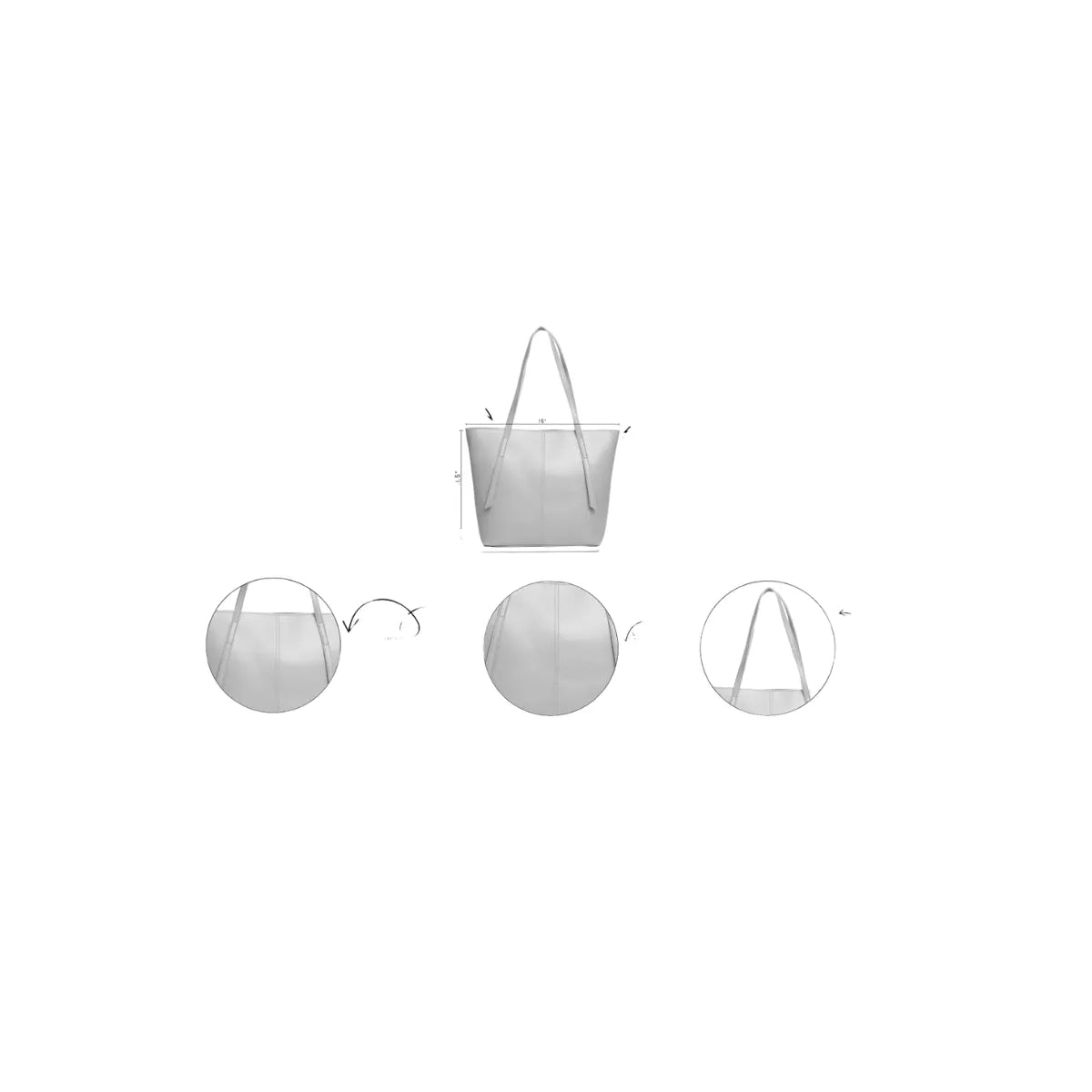 Premium Faux Leather Maroon Tote Bag BE-TB-004