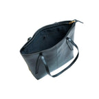 Premium Faux Leather Black Tote Bag BE-TB-004