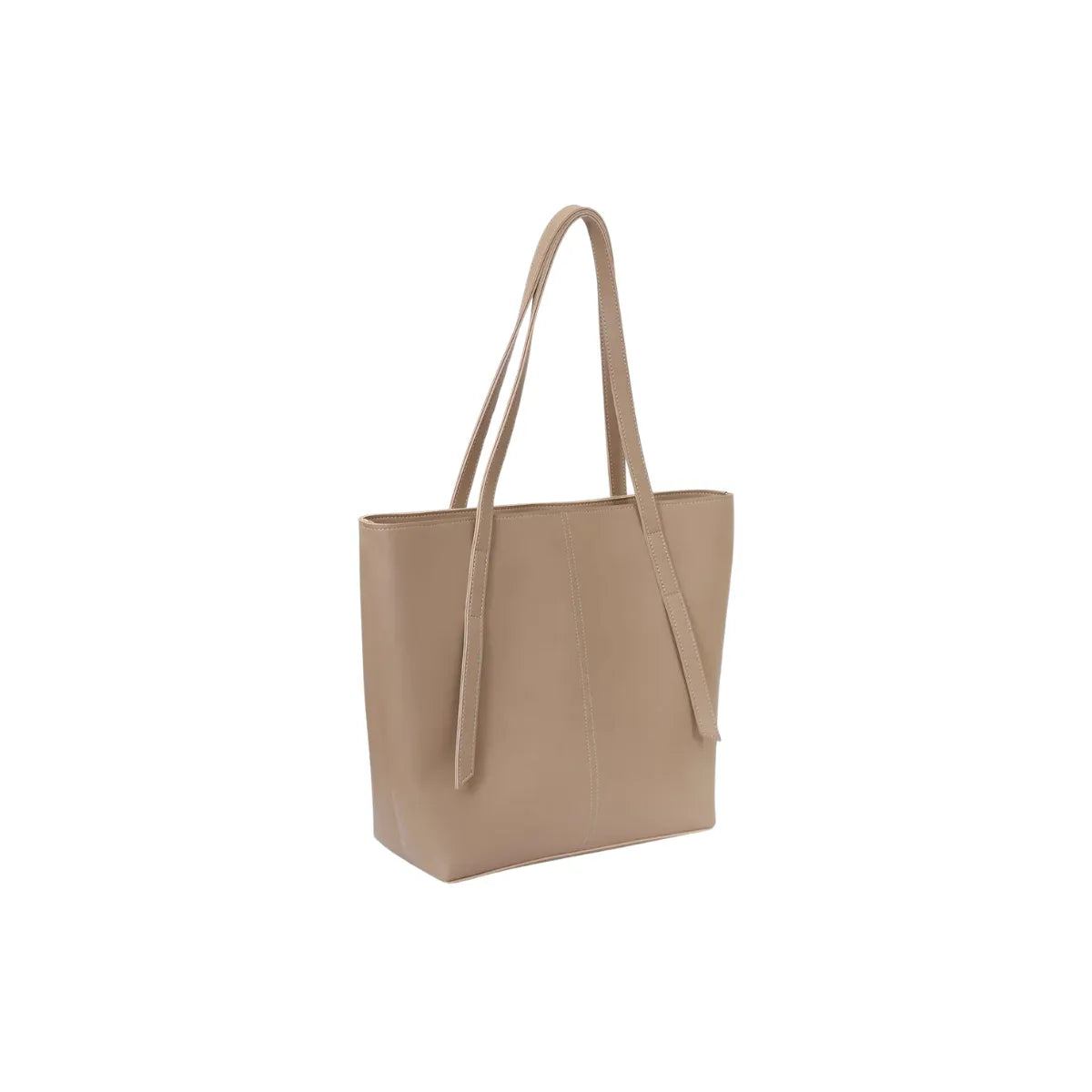 Premium Faux Leather Beige Tote Bag BE-TB-004