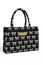 Trendy Black & White Printed Canvas Tote Bag BE-CB-005