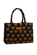 Trendy Black & Brown Printed Canvas Tote Bag BE-CB-005
